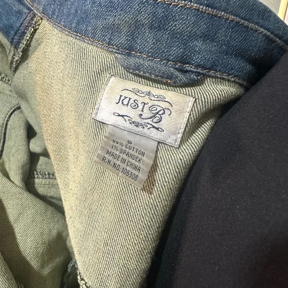 💕Just Be Vintage Classic Blue Denim Jacket Size 8 - Picture 4 of 6